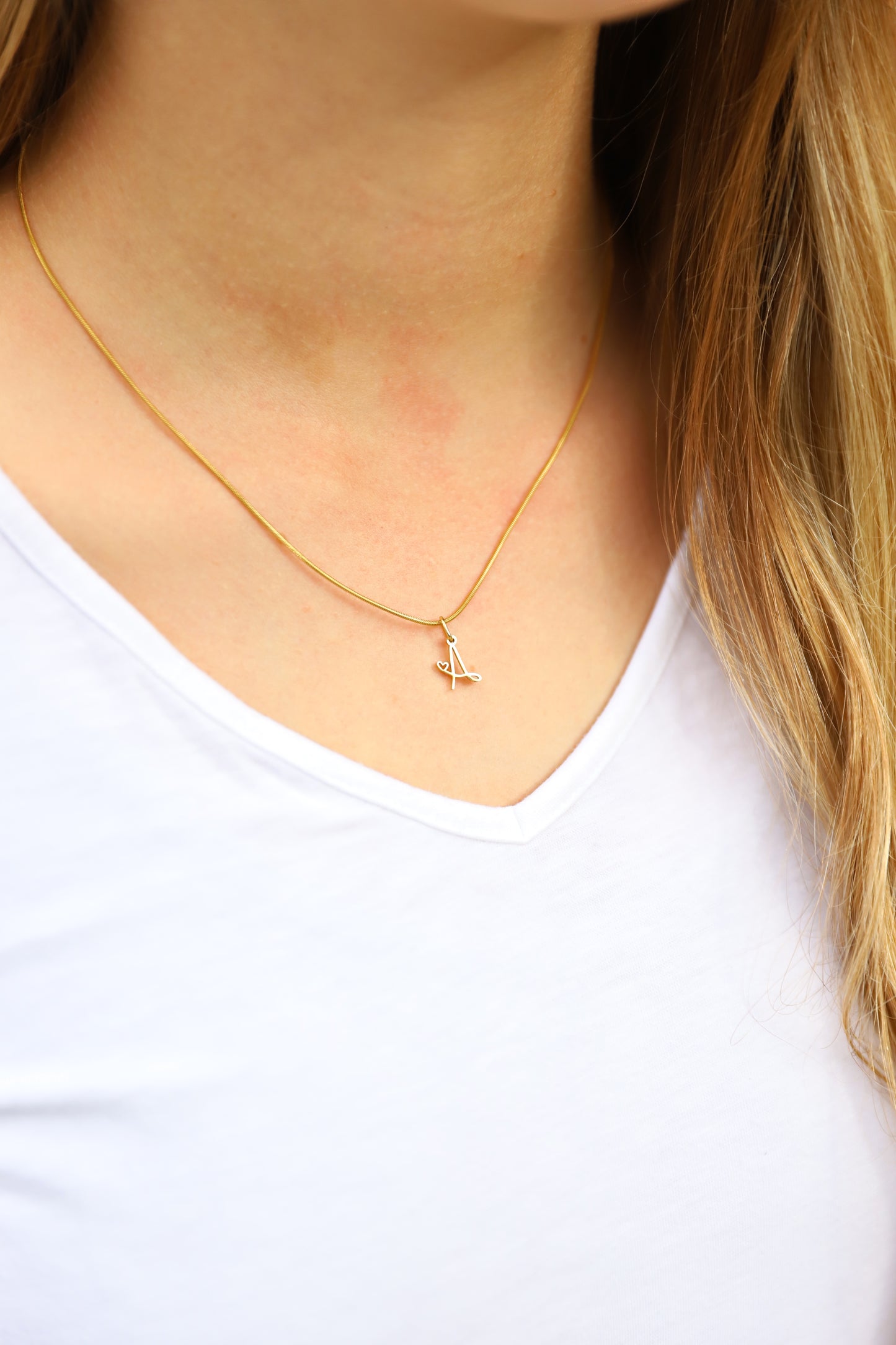 A-Z Dainty Alphabet Necklace