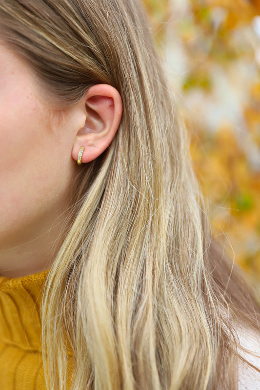 Stainless Steel Minimal Huggie Earrings