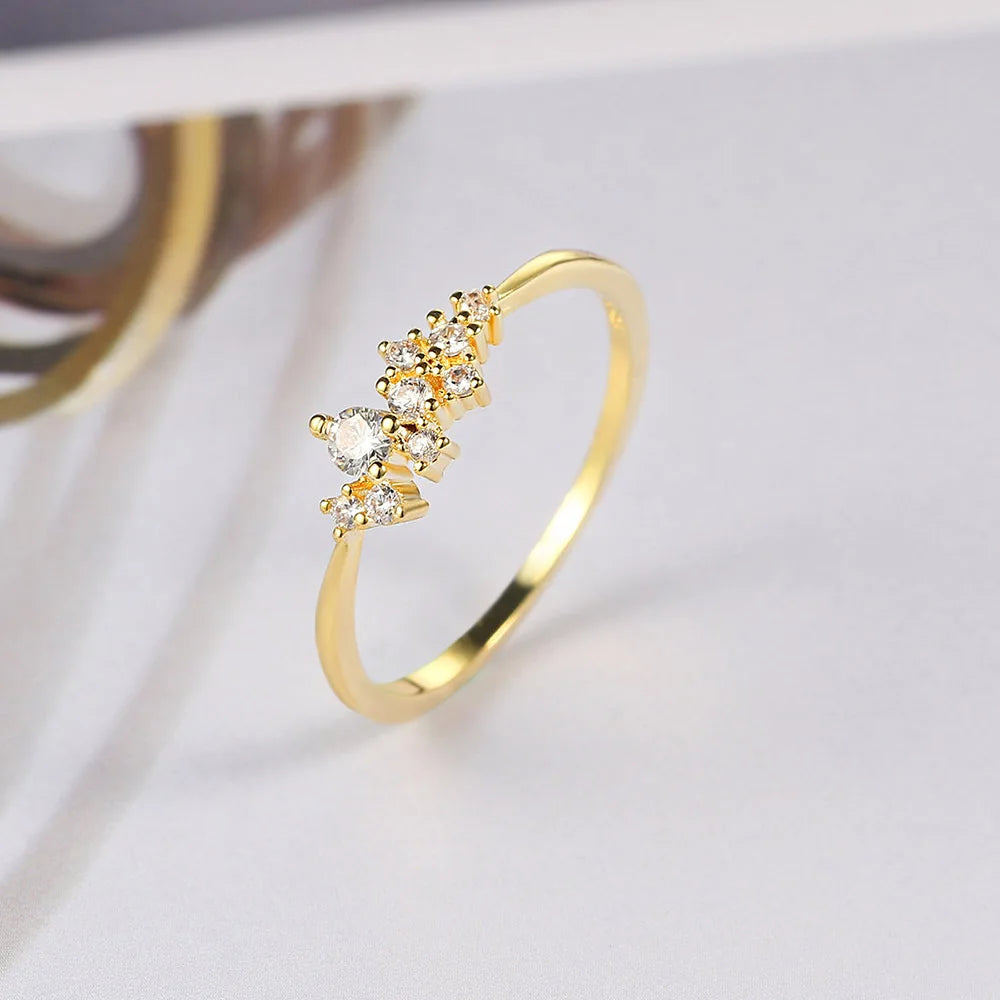 Delicate Floral Accent Ring