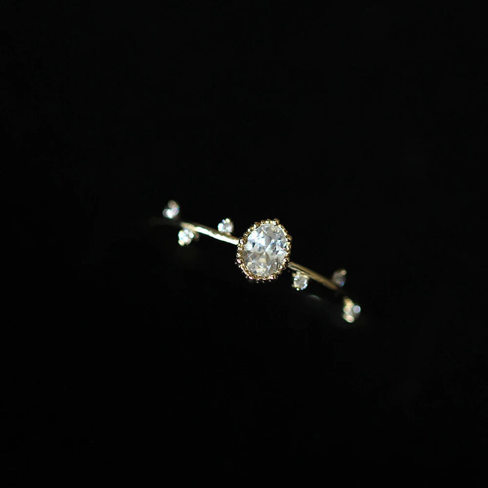 Celestial Halo Crystal Zirconia Ring