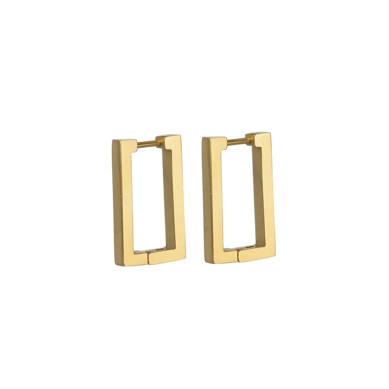 Elegant Gold Plated Geometric Earrings