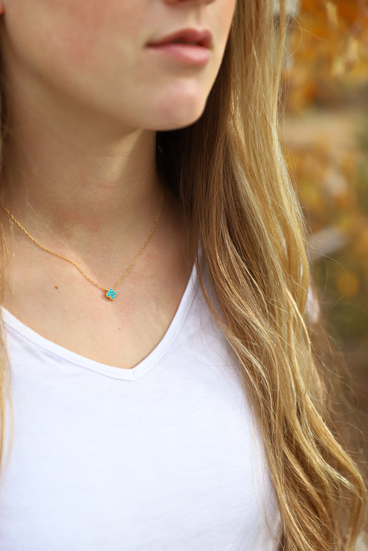 Turquoise Bloom Necklace