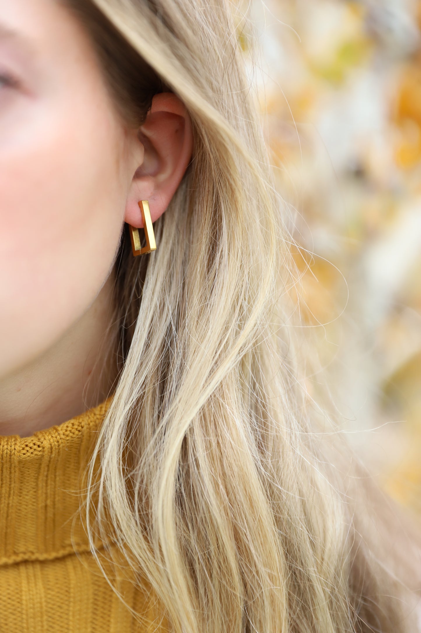 Elegant Gold Plated Geometric Earrings